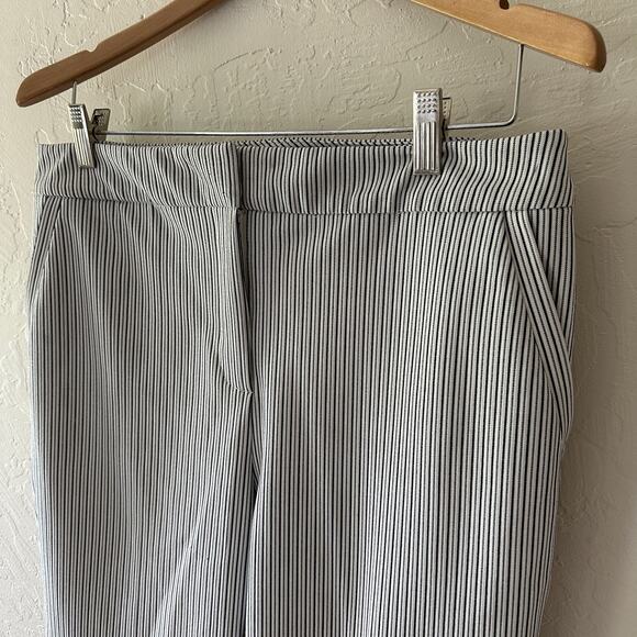 CHICOS | Womens So Slimming Pinstripe Straight Leg  Size M 10 Chico’s size 1.5 - Picture 6 of 11